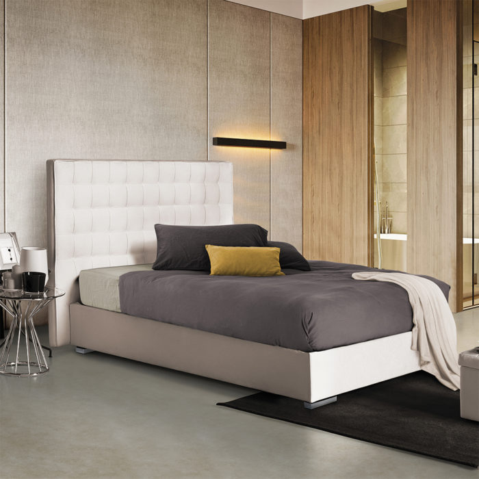 3d render of hotel room, bedroom