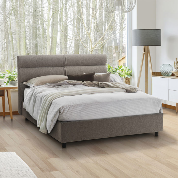 Spacious, cozy bedroom interior