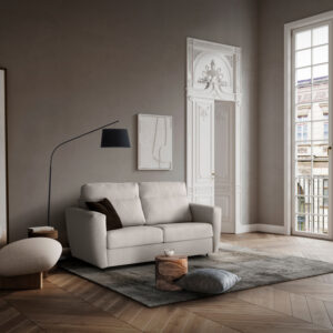 White room in classical style mockup 3d render with large decora